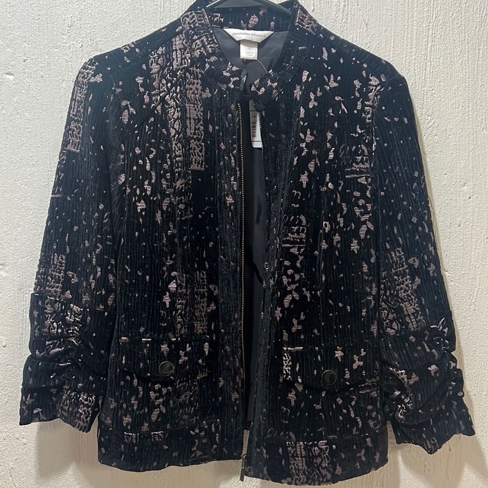NWT Christopher & Banks zip jacket, S